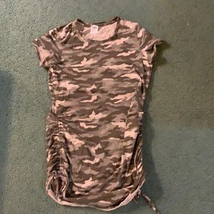 Victoria Secret Pink Ruched Side Short Sleeve Dress size XLarge